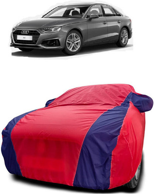 Autoprime Car Cover For Audi A4 (With Mirror Pockets)(Red, Blue)