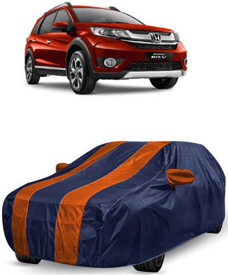 ANTOFY Car Cover For Honda BRV i-DTEC V MT (With Mirror Pockets)(Orange, Blue)