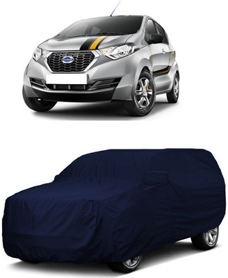 ANTOFY Car Cover For Datsun Redi GO Gold 1.0 (With Mirror Pockets)(Blue)