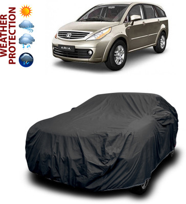 GOSHIV-car and bike accessories Car Cover For Tata Aria (With Mirror Pockets)(Black)