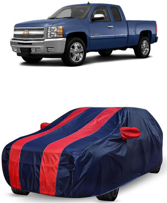 ANTOFY Car Cover For Chevrolet Silverado 4.8L (With Mirror Pockets)(Red, Blue)