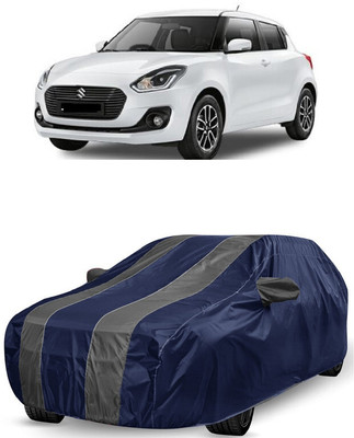 ANTOFY Car Cover For Maruti Suzuki Swift AMT ZDI Plus Diesel (With Mirror Pockets)(Grey, Blue)