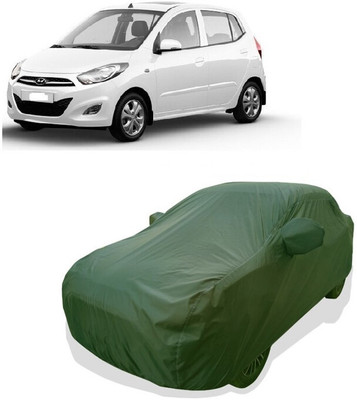 Tricway Car Cover For Hyundai i10 Sportz 1.1L (With Mirror Pockets)(Green)