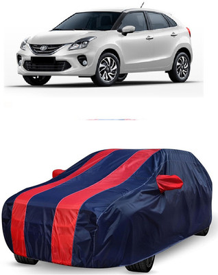 ANTOFY Car Cover For Toyota Glanza V CVT Petrol (With Mirror Pockets)(Red, Blue)