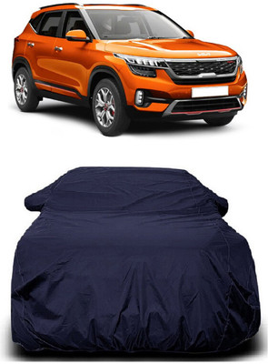 Autoprime Car Cover For Kia Seltos GTX Plus AT 1.4 (With Mirror Pockets)(Blue)