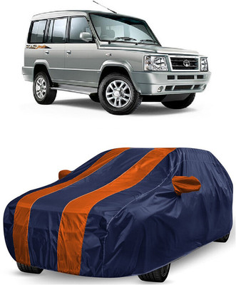 ANTOFY Car Cover For Tata Sumo Gold (With Mirror Pockets)(Orange, Blue)