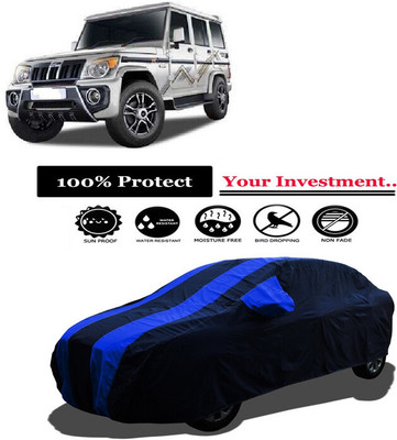 Amexride Car Cover For Mahindra Bolero LX NON AC BS3 (With Mirror Pockets)(Multicolor)
