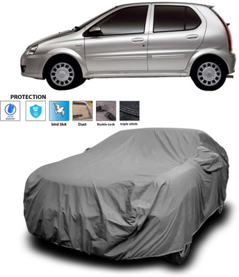 PAGORA Car Cover For Tata Indica V2 (With Mirror Pockets)(Grey)