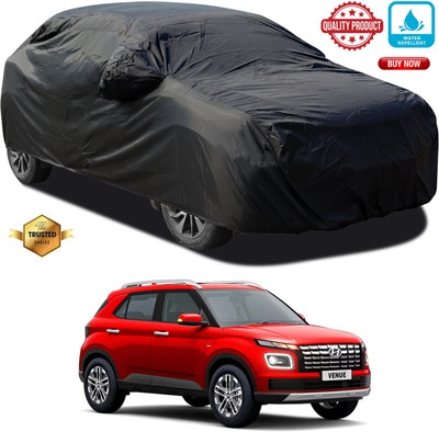 PAGORA Car Cover For Hyundai Venue (With Mirror Pockets)(Black)