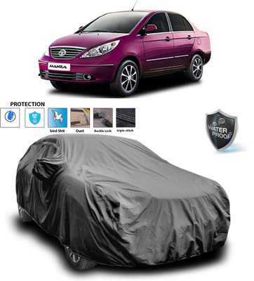 PAGORA Car Cover For Tata Manza (With Mirror Pockets)(Grey)