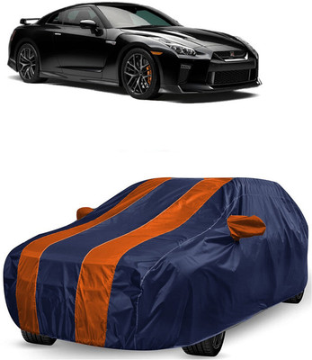 ANTOFY Car Cover For Nissan GT-R 3.8 V6 (With Mirror Pockets)(Orange, Blue)