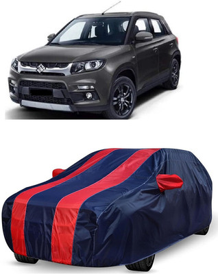 ANTOFY Car Cover For Maruti Suzuki Grand Vitara VDi Option (With Mirror Pockets)(Red, Blue)