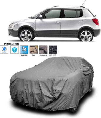CODOKI Car Cover For Skoda Fabia Scout (With Mirror Pockets)(Grey)