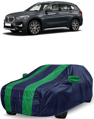 ANTOFY Car Cover For BMW X1 sDrive20i xLine Petrol (With Mirror Pockets)(Green, Blue)