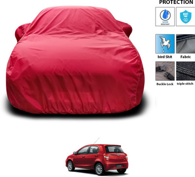 PAGORA Car Cover For Toyota Etios Liva (With Mirror Pockets)(Maroon)
