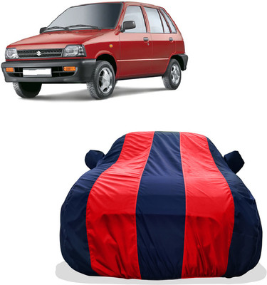 Tricway Car Cover For Maruti 800 AC LPG (With Mirror Pockets)(Red)