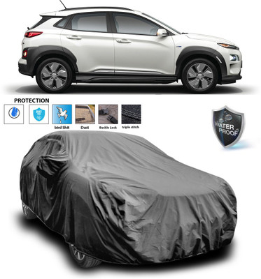 CODOKI Car Cover For Hyundai Kona (With Mirror Pockets)(Grey)