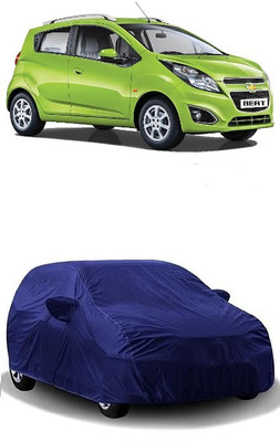 ATBROTHERS Car Cover For Chevrolet Beat (Without Mirror Pockets)(Blue)