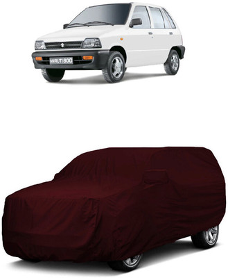 ANTOFY Car Cover For Maruti 800 DUO AC LPG (With Mirror Pockets)(Maroon)
