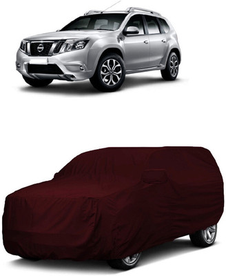 ANTOFY Car Cover For Nissan Terrano XV D Pre AMT Diesel (With Mirror Pockets)(Maroon)