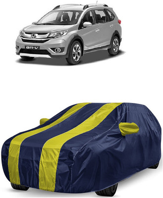 ANTOFY Car Cover For Honda BRV i-DTEC VX MT (With Mirror Pockets)(Yellow, Blue)