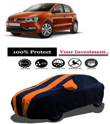 Amexride Car Cover For Volkswagen Polo GT 1.5 TDI (With Mirror Pockets)(Orange)