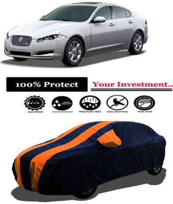 Amexride Car Cover For Jaguar XF Aero Sport Edition (With Mirror Pockets)(Orange)