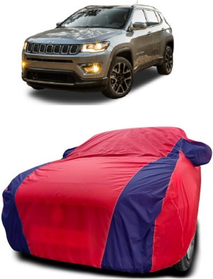 Autoprime Car Cover For Jeep Compass 2.0 Sport Plus Diesel (With Mirror Pockets)(Red, Blue)