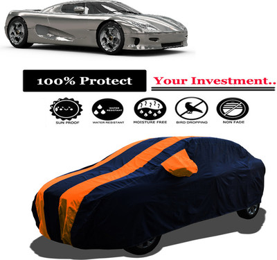 Amexride Car Cover For Koenigsegg CC8S 4.7L V8 (With Mirror Pockets)(Orange)
