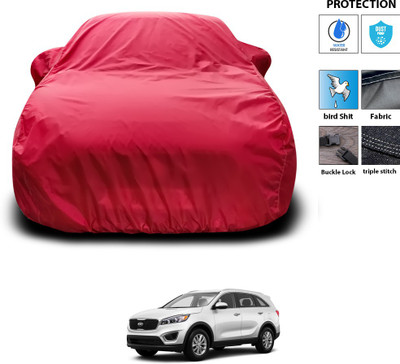 PAGORA Car Cover For Kia Sorento (With Mirror Pockets)(Maroon)