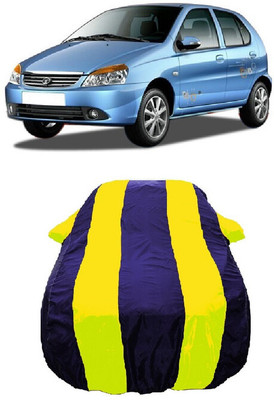 Wegather Car Cover For Tata Indica eV2 LX BSIII (With Mirror Pockets)(Yellow)