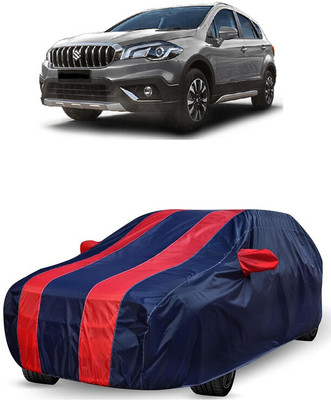ANTOFY Car Cover For Maruti Suzuki S-Cross Premia (With Mirror Pockets)(Red, Blue)