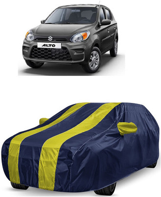 ANTOFY Car Cover For Maruti 800 (With Mirror Pockets)(Yellow, Blue)