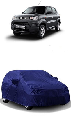 ATBROTHERS Car Cover For Maruti Suzuki S-Presso (Without Mirror Pockets)(Blue)