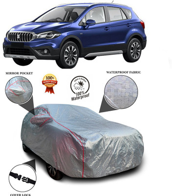 PAGORA Car Cover For Maruti S-Cross (With Mirror Pockets)(Silver)