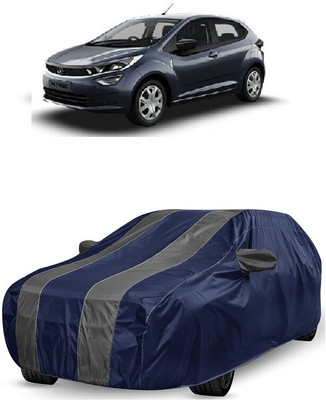 ANTOFY Car Cover For Tata Altroz XT Petrol (With Mirror Pockets)(Grey, Blue)