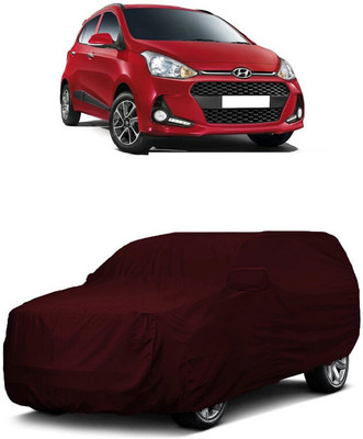 ANTOFY Car Cover For Hyundai i10 1.2L (With Mirror Pockets)(Maroon)