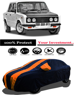 Amexride Car Cover For Premier Premier 118 NE (With Mirror Pockets)(Orange)
