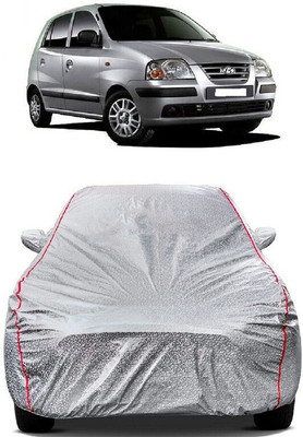 SUGASHRI Car Cover For Hyundai Santro Xing (With Mirror Pockets)(Silver)