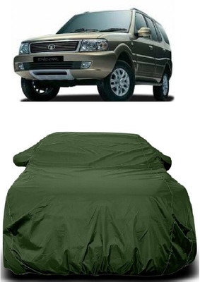 Autoprime Car Cover For Tata Safari Dicor 3.0L (With Mirror Pockets)(Green)
