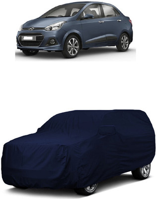 ANTOFY Car Cover For Hyundai Xcent 1.1 CRDi S (With Mirror Pockets)(Blue)
