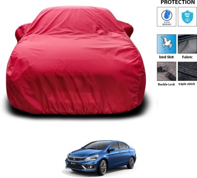 GOSHIV-car and bike accessories Car Cover For Maruti Ciaz (With Mirror Pockets)(Maroon)