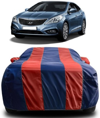 SUGASHRI Car Cover For Hyundai Grandeur 3.3 (With Mirror Pockets)(Red, Blue)