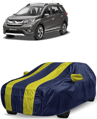 ANTOFY Car Cover For Honda BRV i-DTEC S MT Diesel (With Mirror Pockets)(Yellow, Blue)