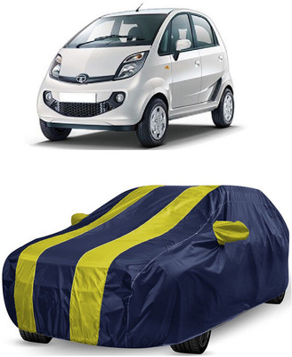 ANTOFY Car Cover For Tata Nano XM (With Mirror Pockets)(Yellow, Blue)