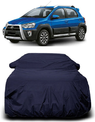 Autoprime Car Cover For Toyota Etios Cross 1.4L GD (With Mirror Pockets)(Blue)
