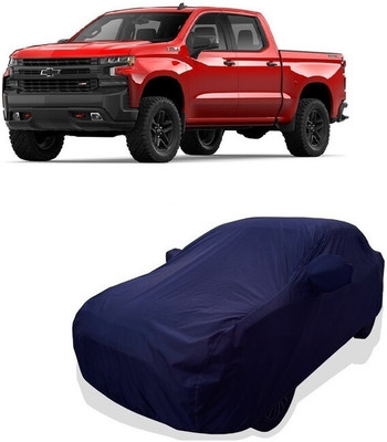 Tricway Car Cover For Chevrolet Silverado 4.3L (With Mirror Pockets)(Blue)