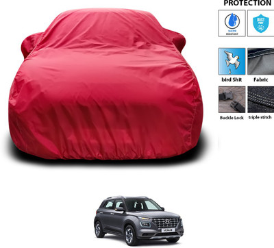 PAGORA Car Cover For Hyundai Venue (With Mirror Pockets)(Maroon)