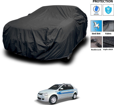PAGORA Car Cover For Mahindra E Verito D2 (With Mirror Pockets)(Black)