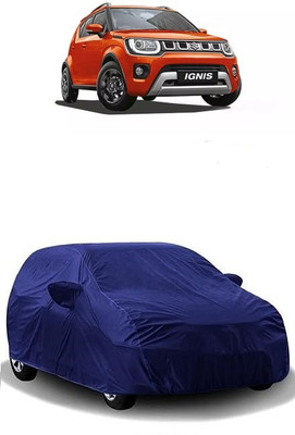 ATBROTHERS Car Cover For Maruti Suzuki Ignis 1.3 AMT Alpha (Without Mirror Pockets)(Blue)